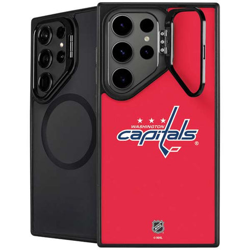 NHL Washington Capitals Solid Background Galaxy S25 Ultra Kickstand Case